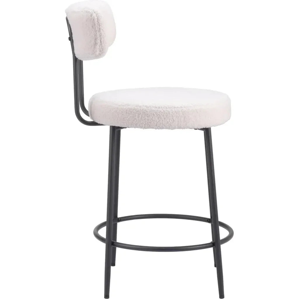 Blanca Counter Stool (Set of 2) Ivory