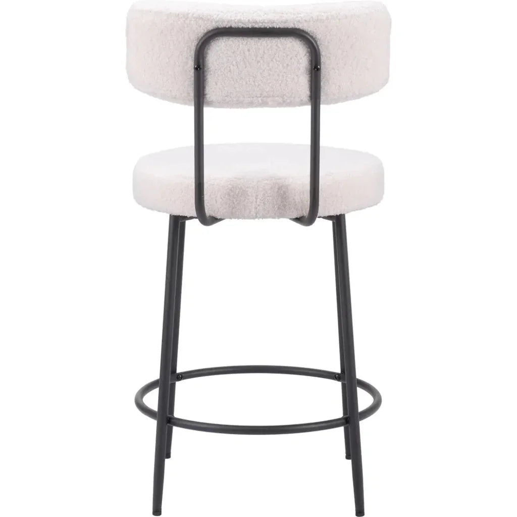 Blanca Counter Stool (Set of 2) Ivory