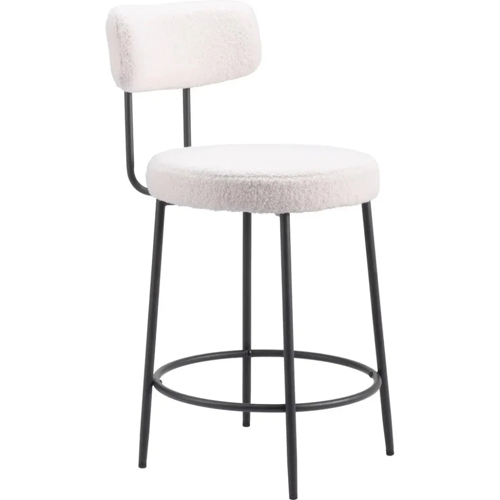 Blanca Counter Stool (Set of 2) Ivory