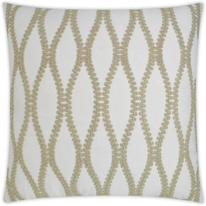 Blossom Off-White Throw Pillow With Insert
