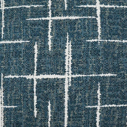 Blue Plaid Check Navy Large Throw Pillow Insert