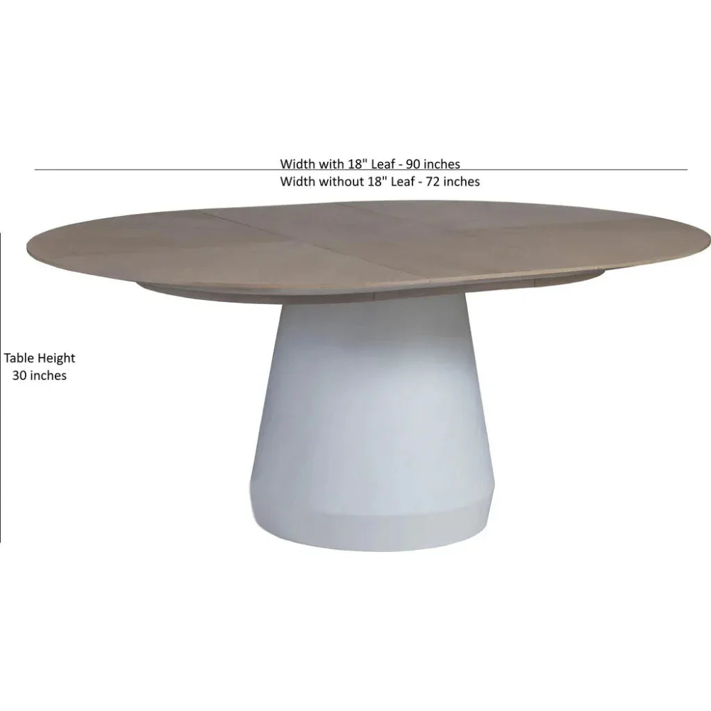 Bodhi Round Table with 18-inch Leaf