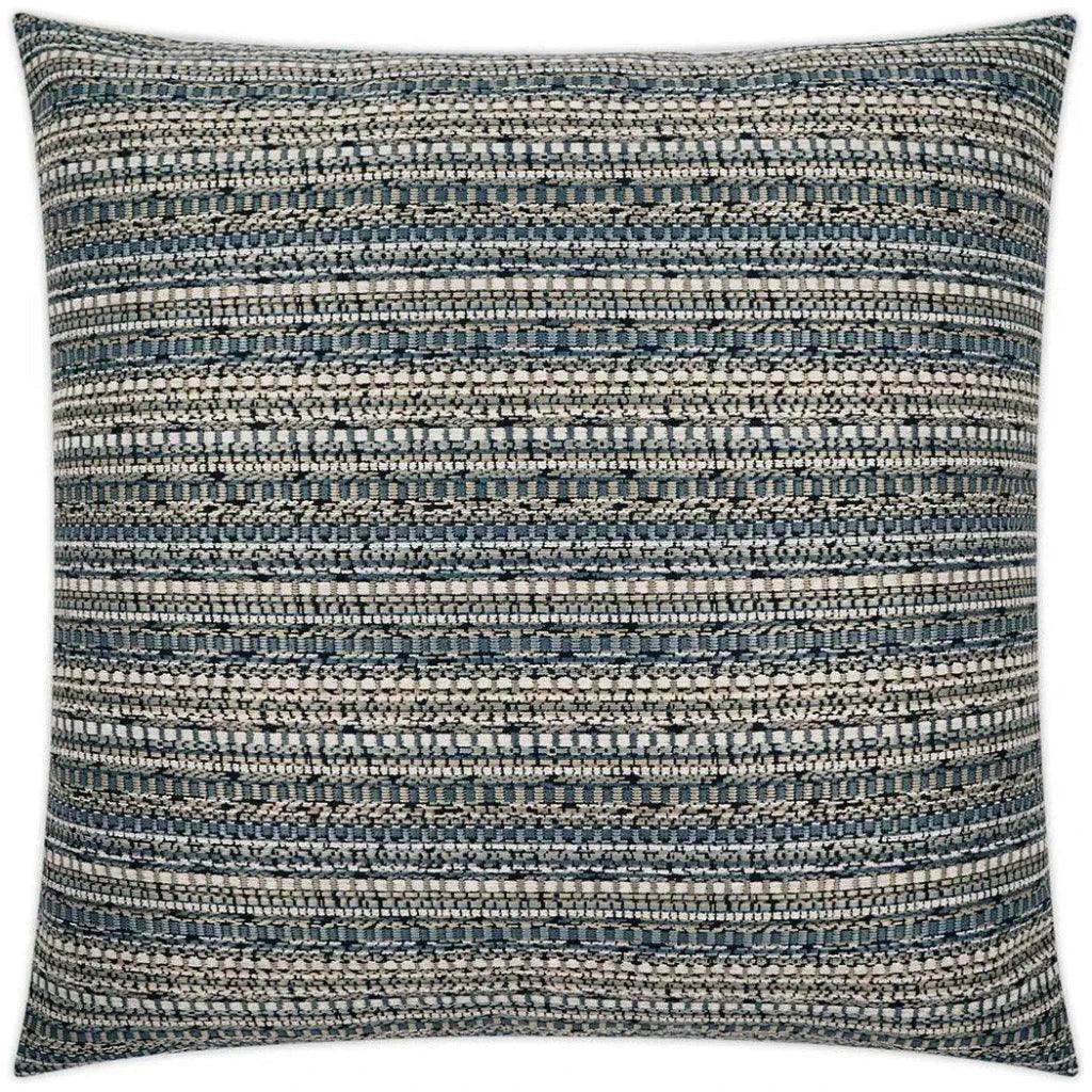 Bodhi Azure Stripes Slate Large Throw Pillow Insert