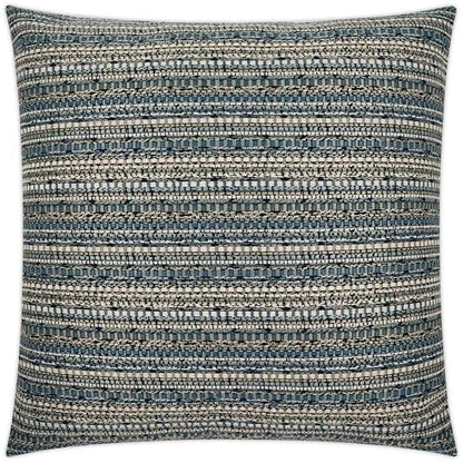 Bodhi Azure Stripes Slate Large Throw Pillow Insert