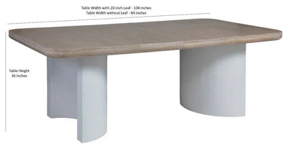 Bodhi 84-104 Extendable Table with Barrel Chairs Set