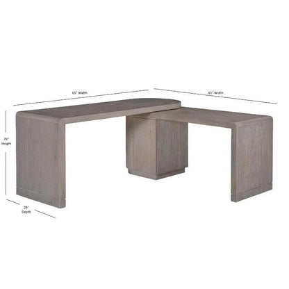 Bodhi Rotating Desk & Mobile File Cabinet 2-Piece Set