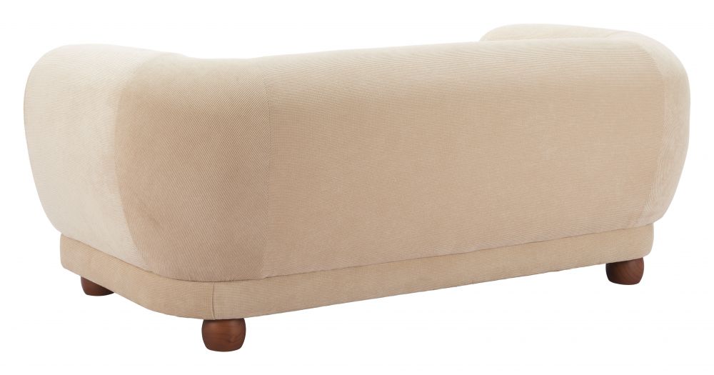Boet Cream Fabric Loveseat