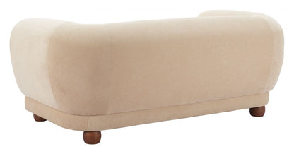 Boet Cream Fabric Loveseat
