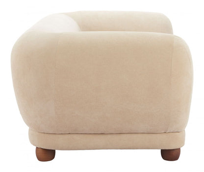 Boet Cream Fabric Loveseat