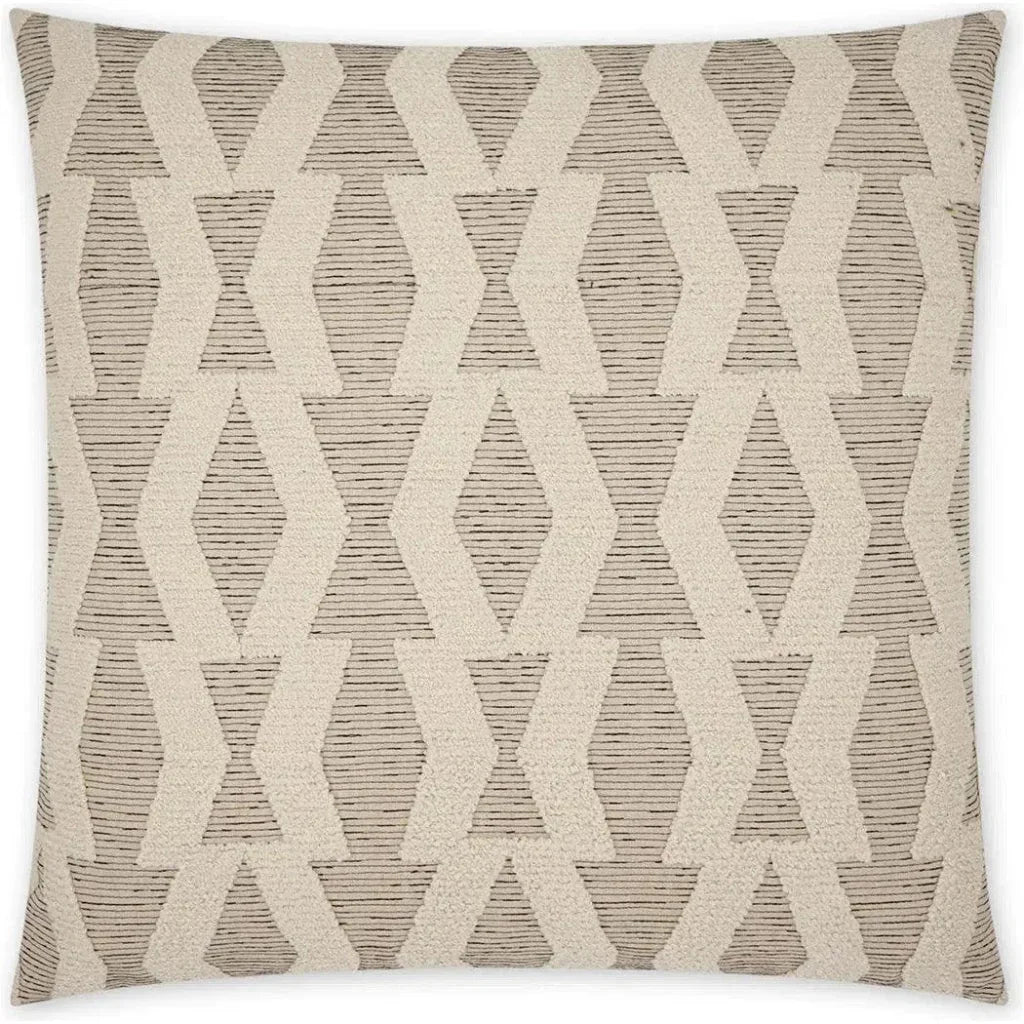 Bold Appeal Cream Geometric Large Throw Pillow Insert