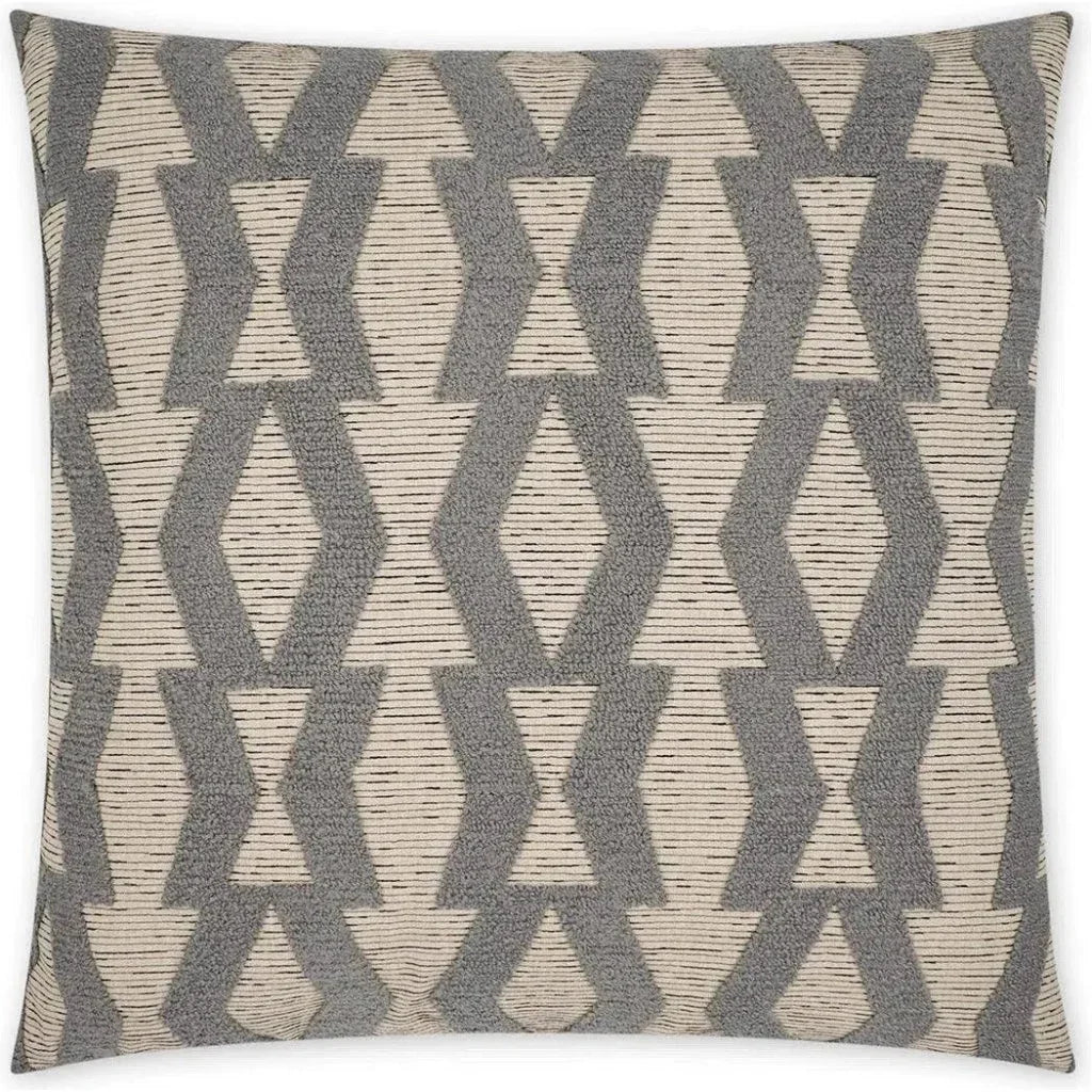 Bold Appeal Geometric Grey Large Throw Pillow Insert