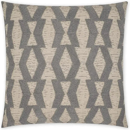 Bold Appeal Geometric Grey Large Throw Pillow Insert