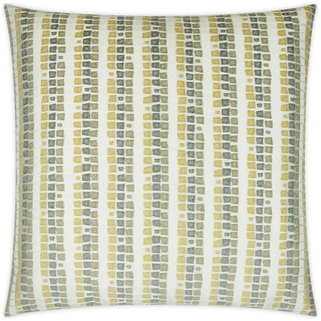 Bombay Taupe Yellow Large Throw Pillow Insert