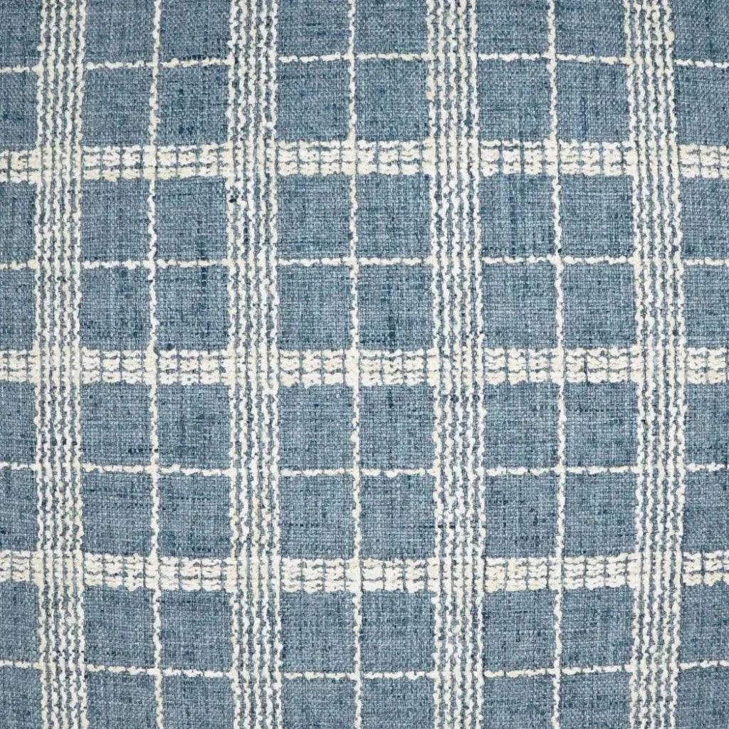 Bond Horizon Plaid Check Blue Large Throw Pillow Insert