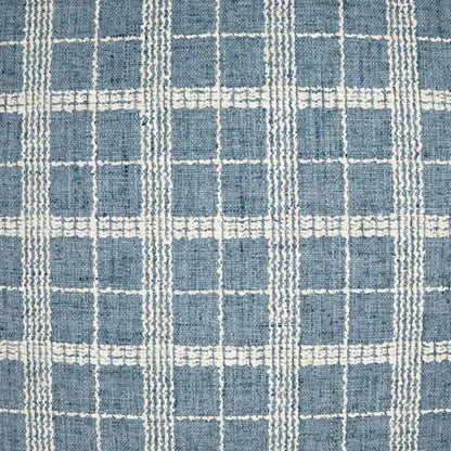 Bond Horizon Plaid Check Blue Large Throw Pillow Insert
