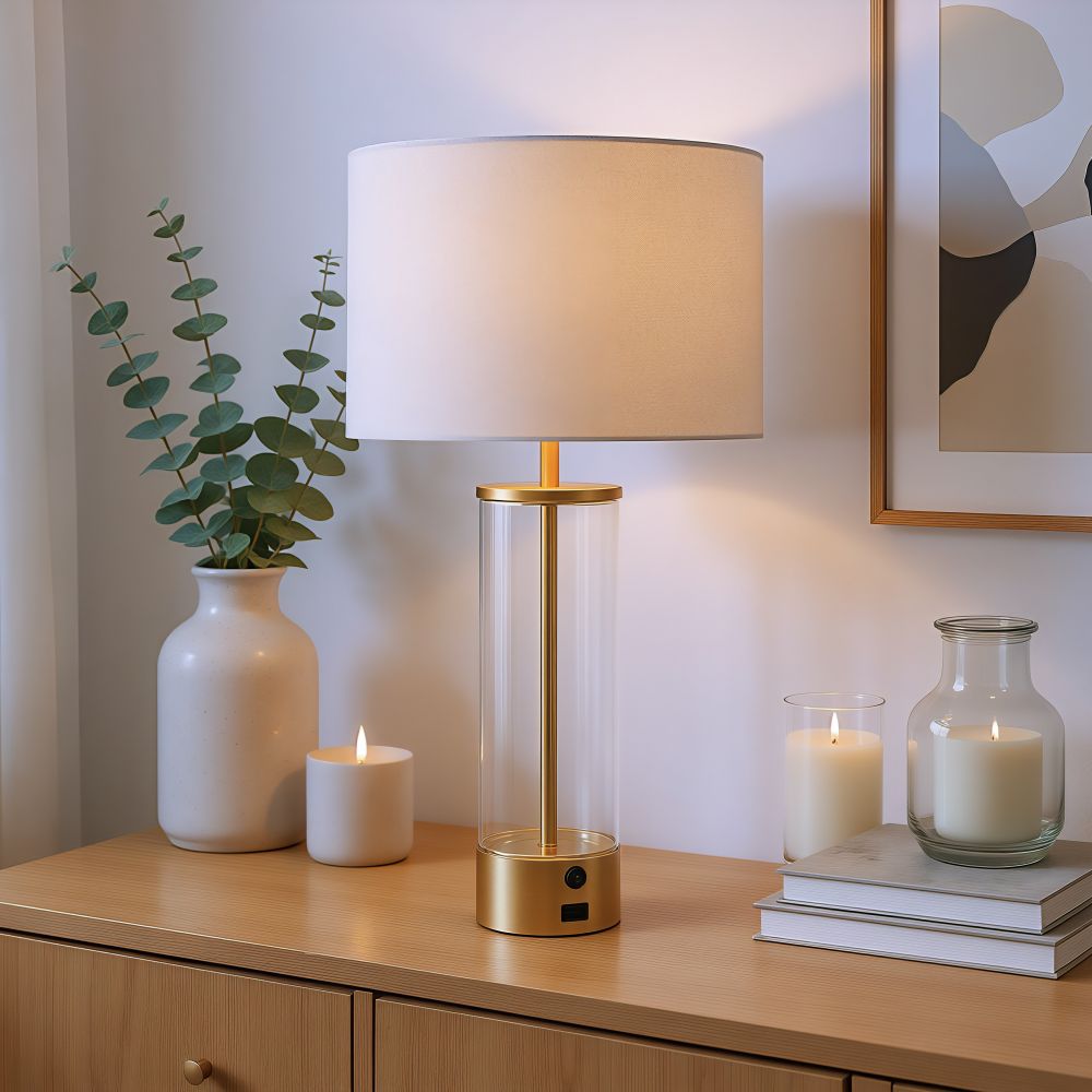 Boreal Golden Table Lamp
