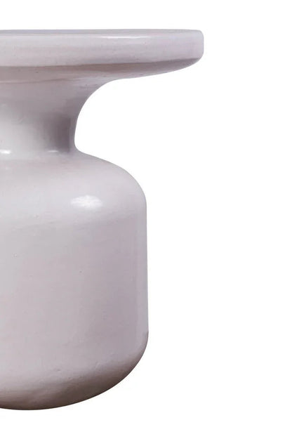 Bottle Ceramic Round Patio Accent Table