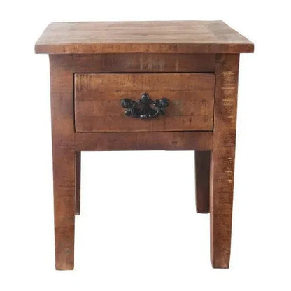 Branira Wood Square Lamp Table