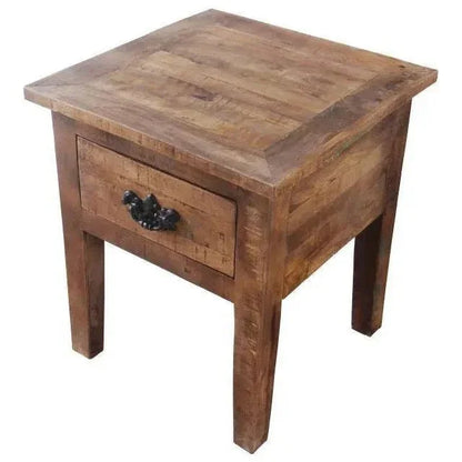 Branira Wood Square Lamp Table
