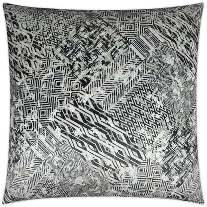 Brea Abstract Grey Large Throw Pillow Insert