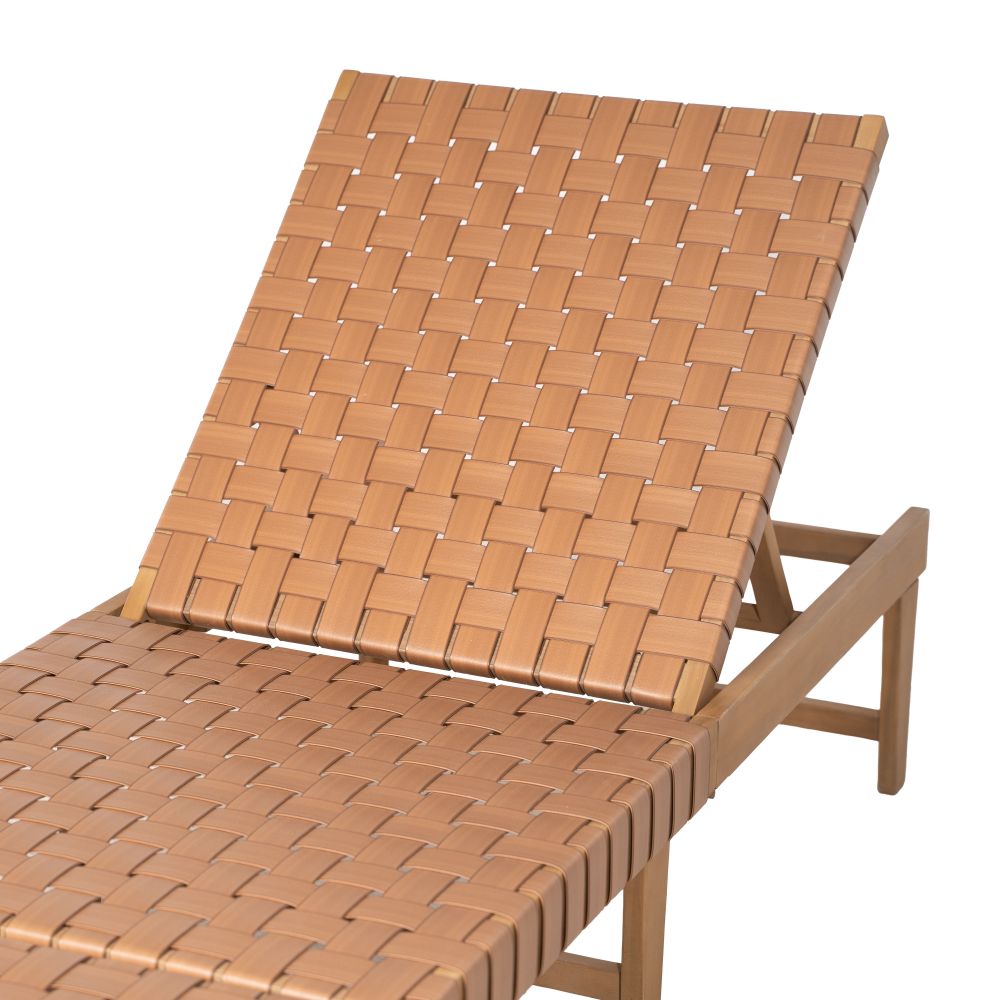 Breath Rattan Weave Outdoor Chaise Lounge