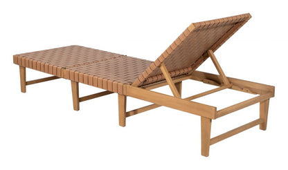 Breath Rattan Weave Outdoor Chaise Lounge