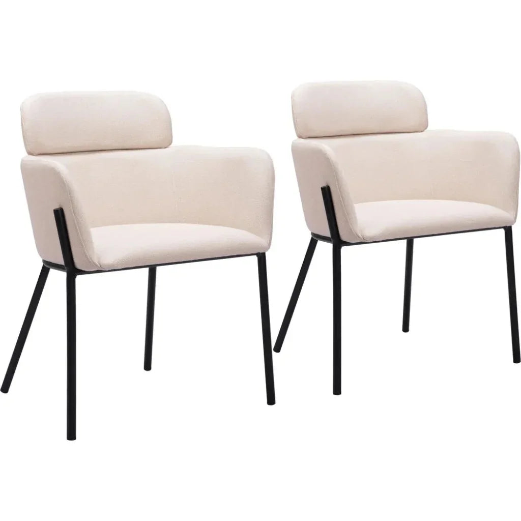 Bremor Steel Dining Arm Chair 2PC