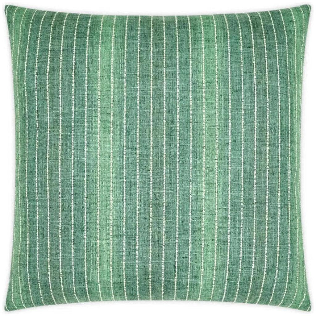 Brentwood Emerald Stripes Green Large Throw Pillow