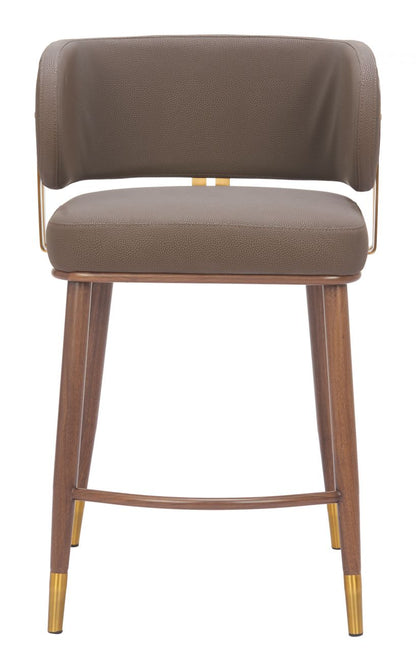 Brew Faux Leather Counter Stool