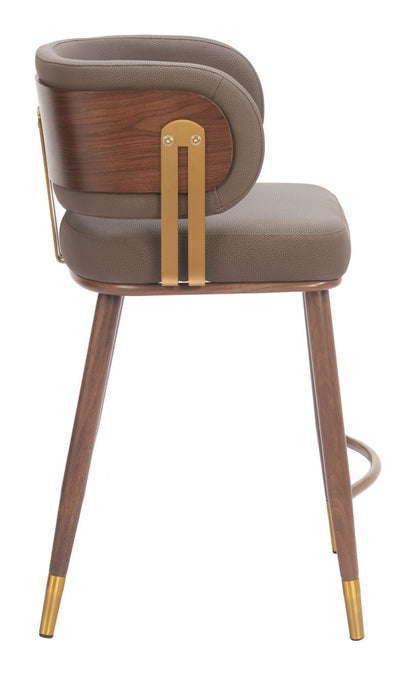 Brew Faux Leather Counter Stool