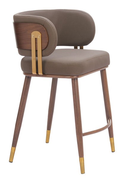 Brew Faux Leather Counter Stool