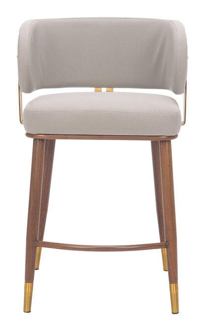 Brew Faux Leather Counter Stool