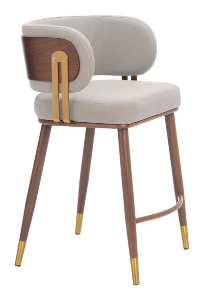 Brew Faux Leather Counter Stool