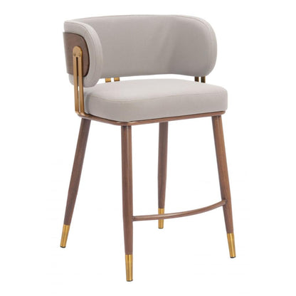 Brew Faux Leather Counter Stool