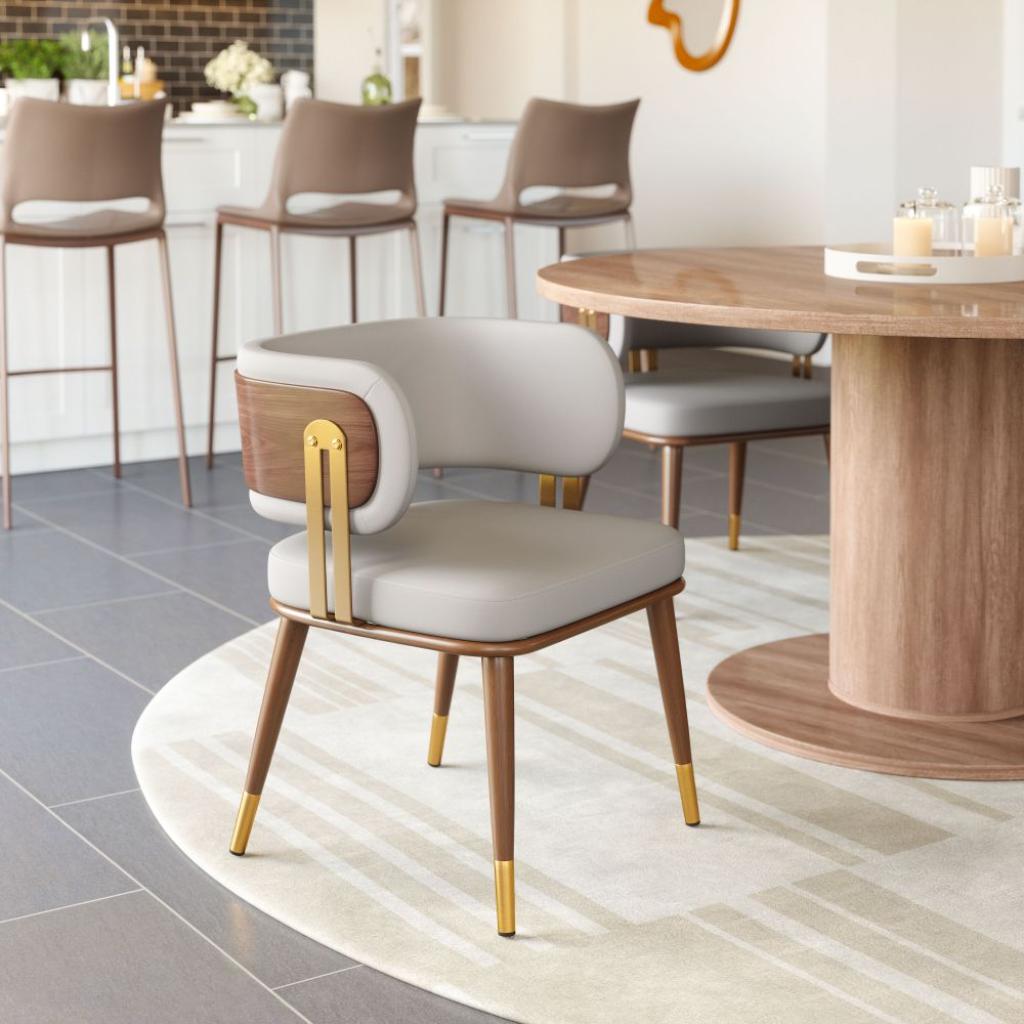 Brew Wood & Steel Dining Chair 2PC