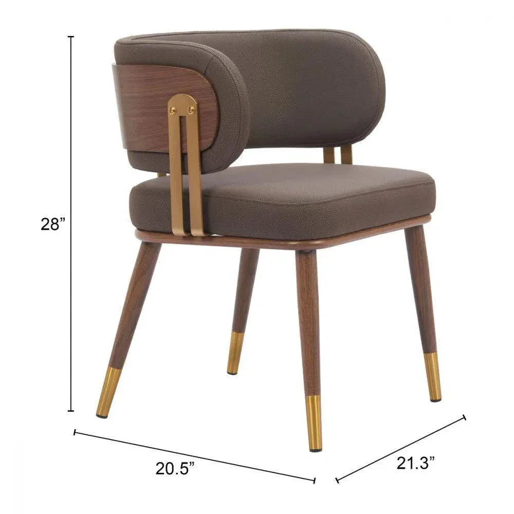 Brew Wood & Steel Dining Chair 2PC