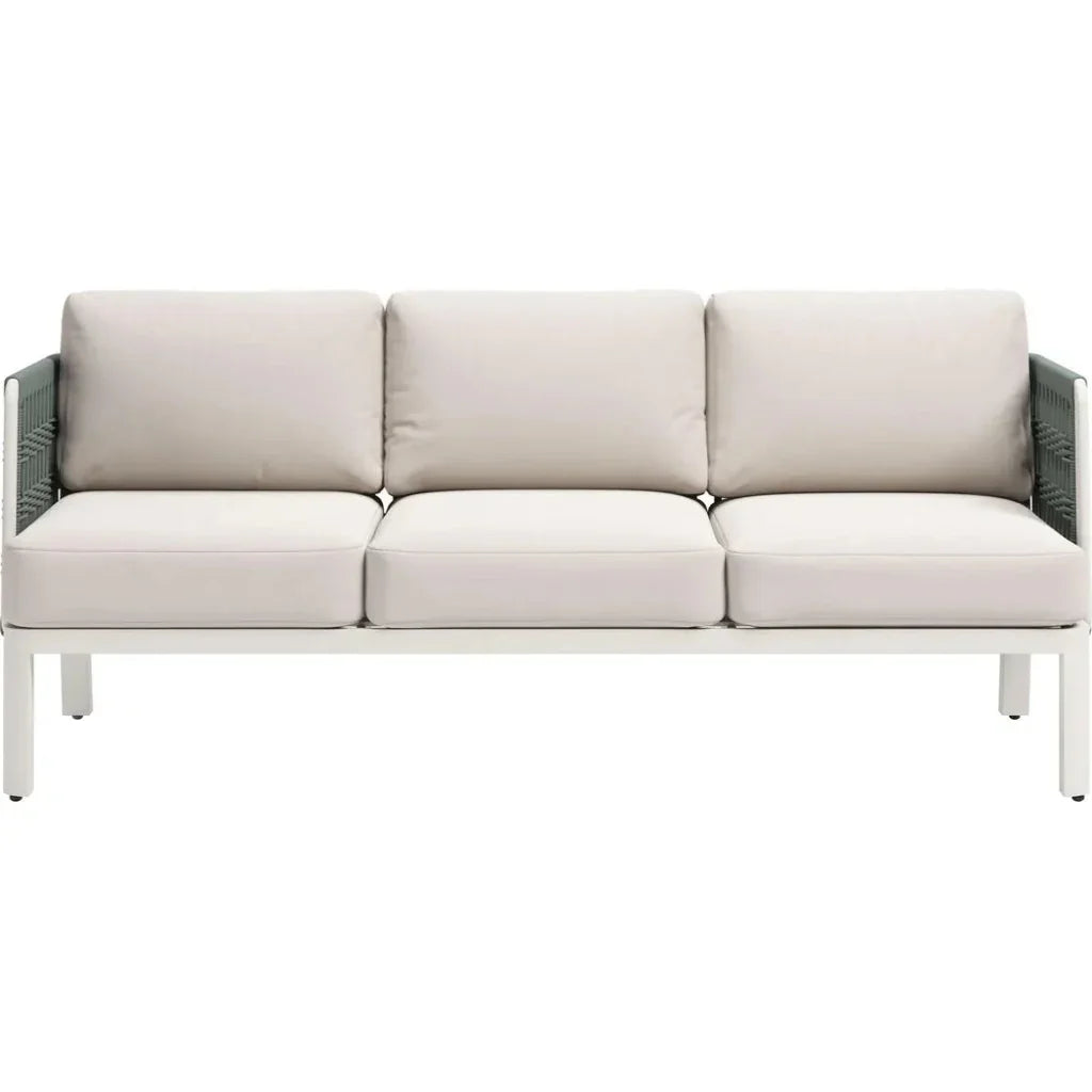 Bridgehampton White Sofa Washable Cushion