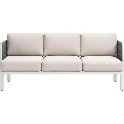 Bridgehampton White Sofa Washable Cushion