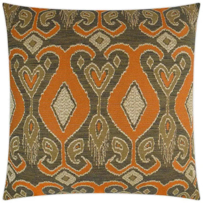 Bristol Orange Throw Pillow With Insert
