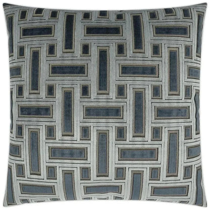 Brix Haze Transitional Blue Large Throw Pillow Insert