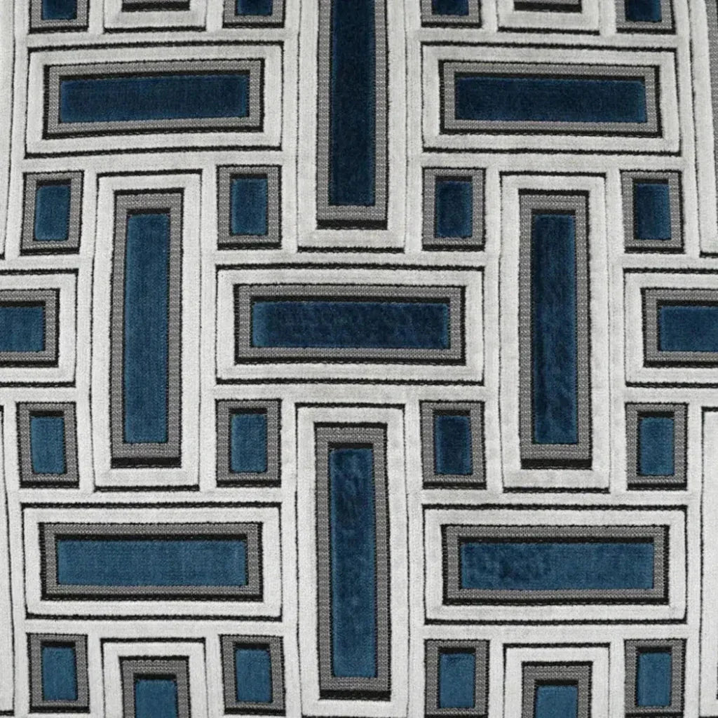 Brix Sapphire Geometric Blue Large Throw Pillow Insert