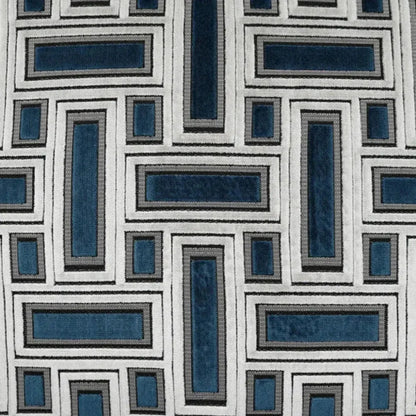Brix Sapphire Geometric Blue Large Throw Pillow Insert