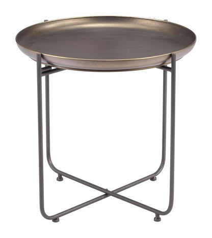 Bronson Painted Steel Round Side Table