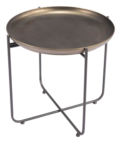 Bronson Painted Steel Round Side Table
