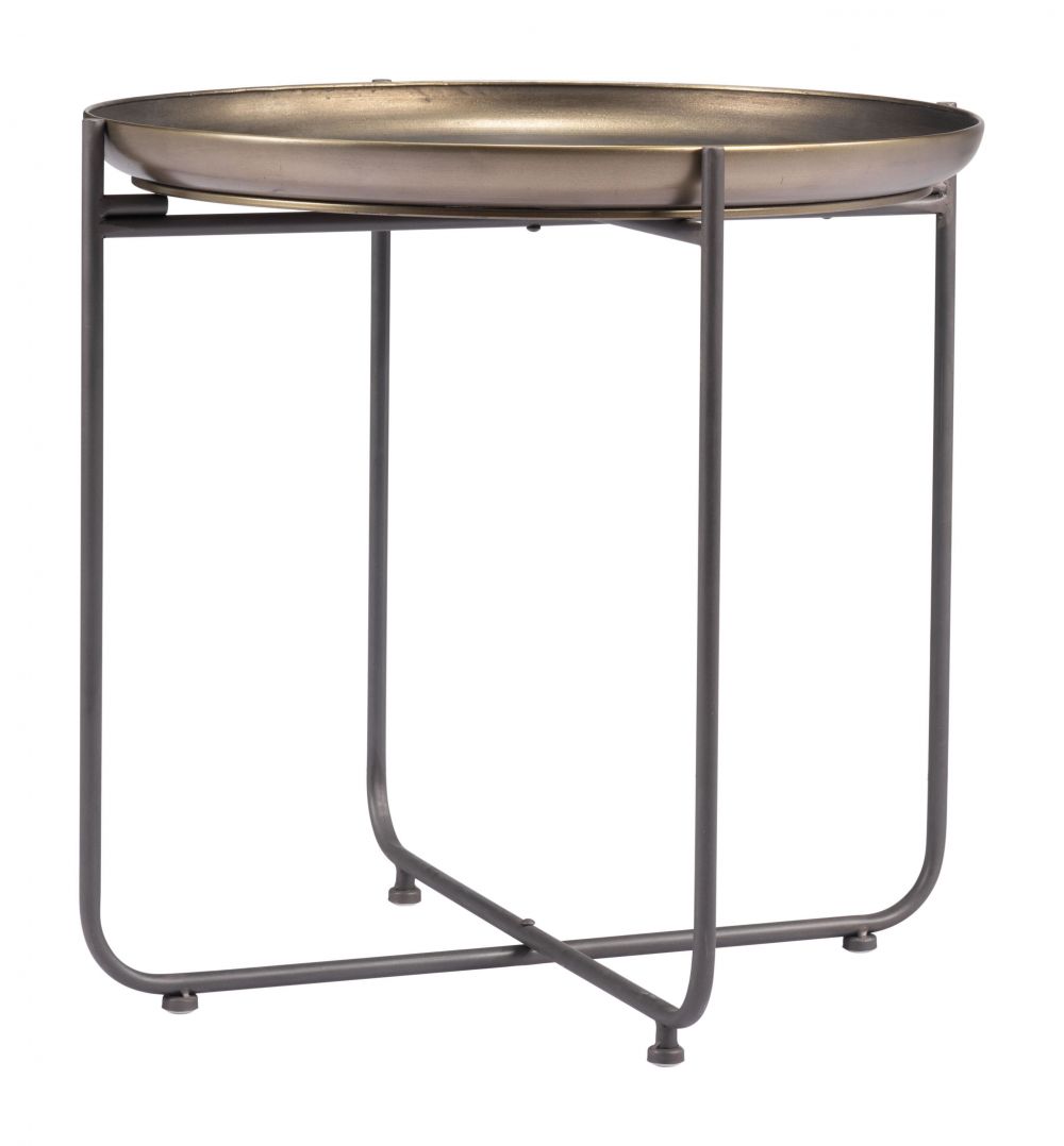 Bronson Painted Steel Round Side Table