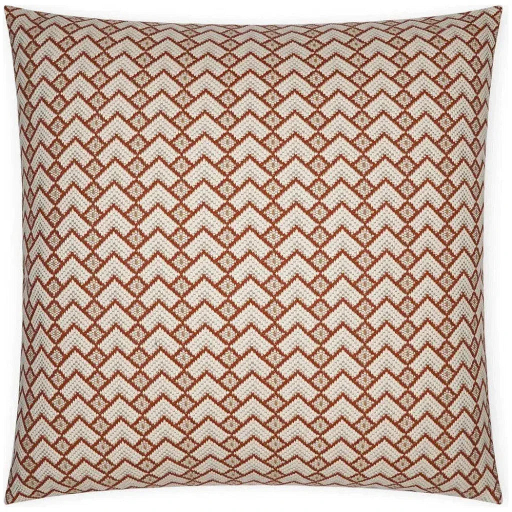 Brookland Paprika Copper Red Large Throw Pillow Insert