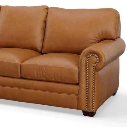 Buckaroos Welcome! Leather Couch Built USA