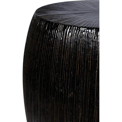 Bud Stool/Accent Table - Black Outdoor End Table