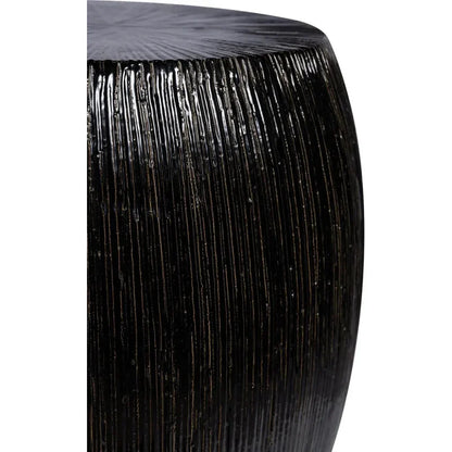 Bud Stool/Accent Table - Black Outdoor End Table