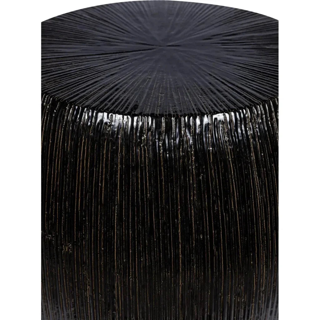 Bud Stool/Accent Table - Black Outdoor End Table